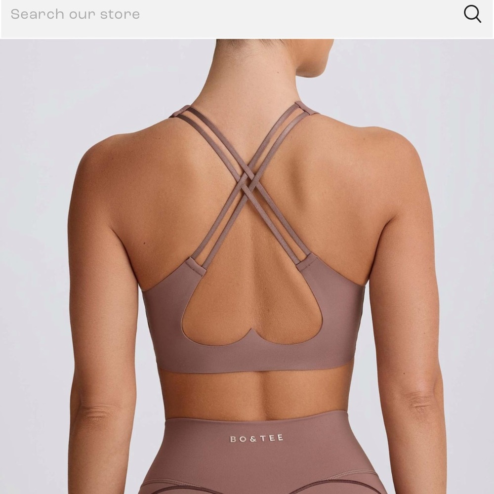 Bo + Tee heart sports bra